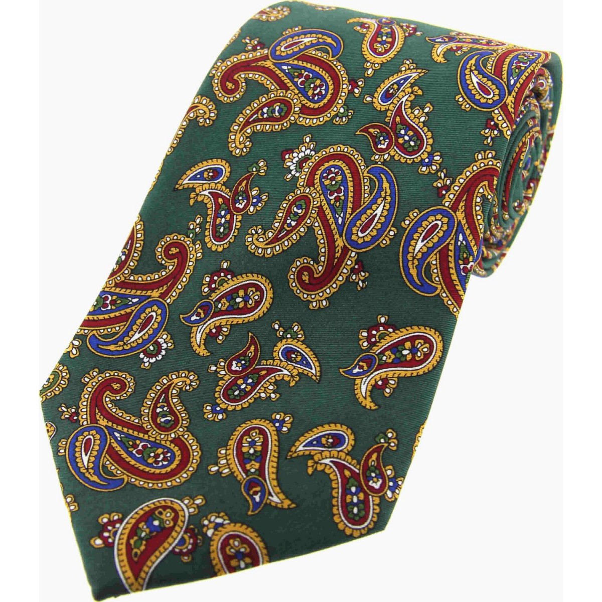 Soprano Accessories Forest Green Paisley Tie Pediwear Accessories 3733