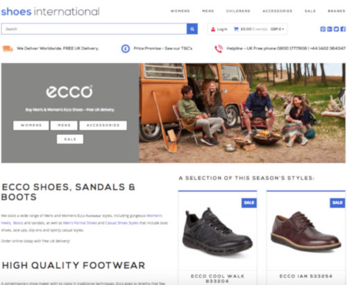 service shoes website
