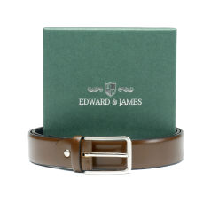 Edward and James Chestnut Leather Belt