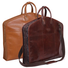 Ashwood Leather 8145 Gusseted Suit Carrier