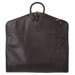 Ashwood Leather Harper Suit Carrier Brown