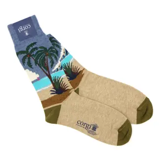 Corgi Socks Lightweight Cotton Tropical