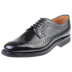 Edward and James Anthony Black Rubber Sole