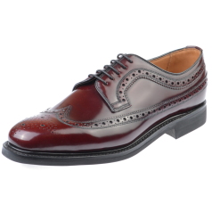 Edward and James Anthony Burgundy Rubber Sole