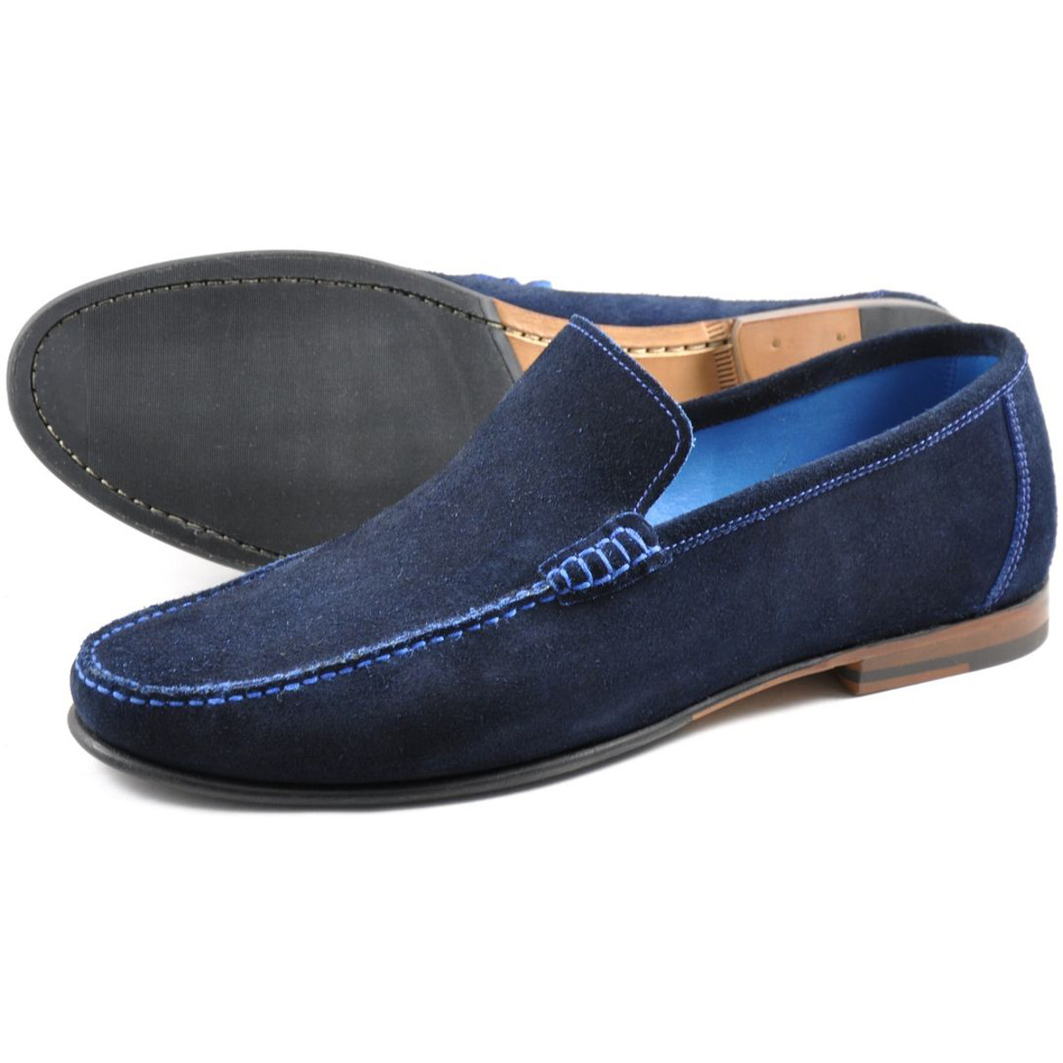 loake suede loafers