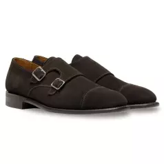 Sanders Alex Suede Monk Shoe