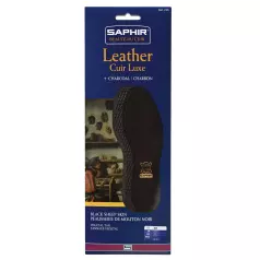 Saphir  Black Sheep Leather and Charcoal Insole