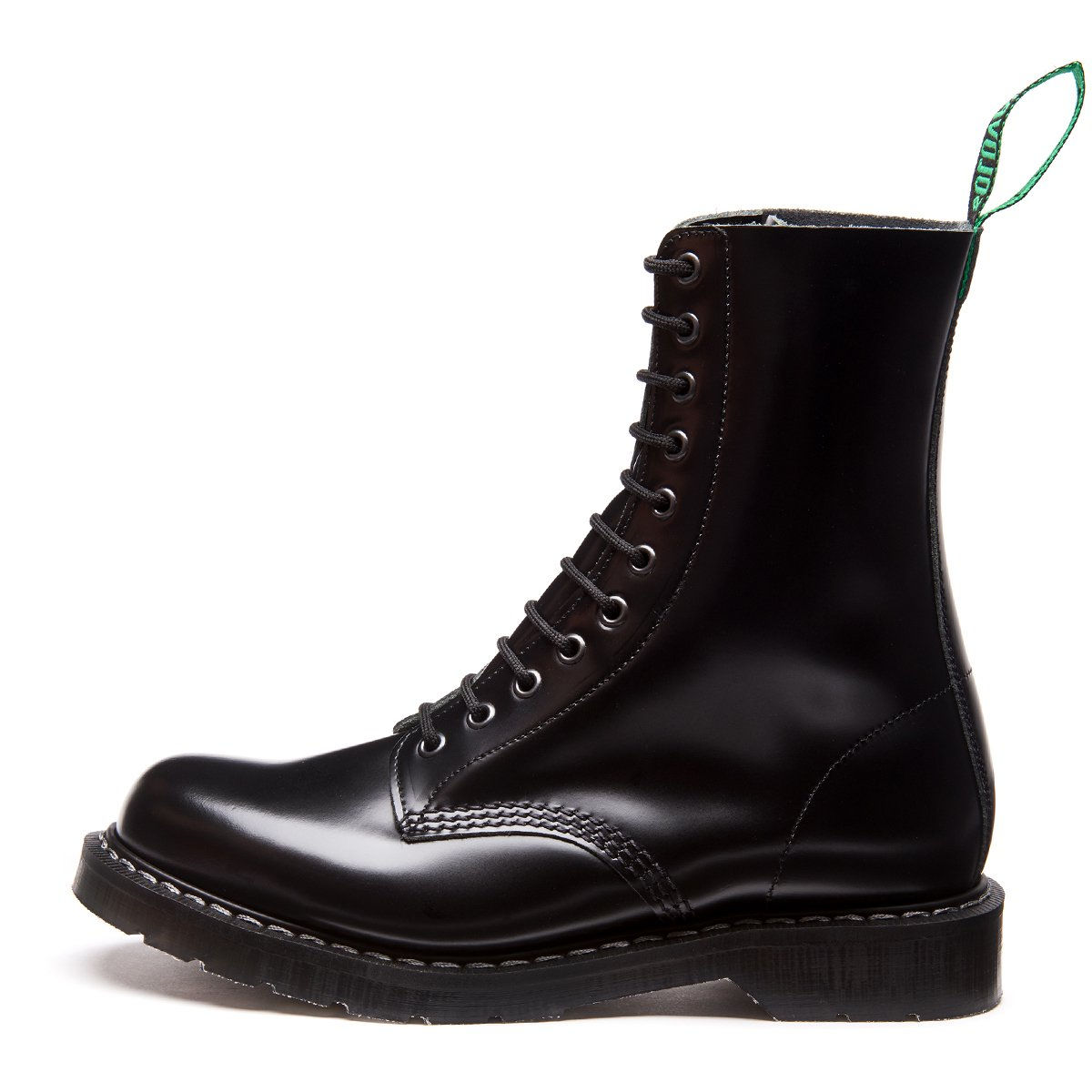 solovair black derby boot