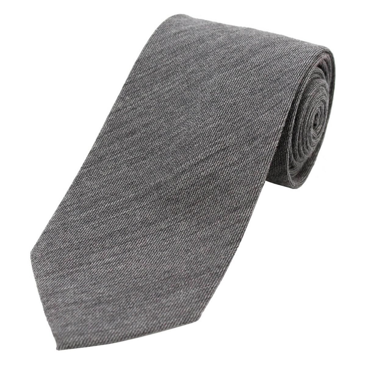 Soprano Accessories Plain Grey Wool Tie - Pediwear Accessories