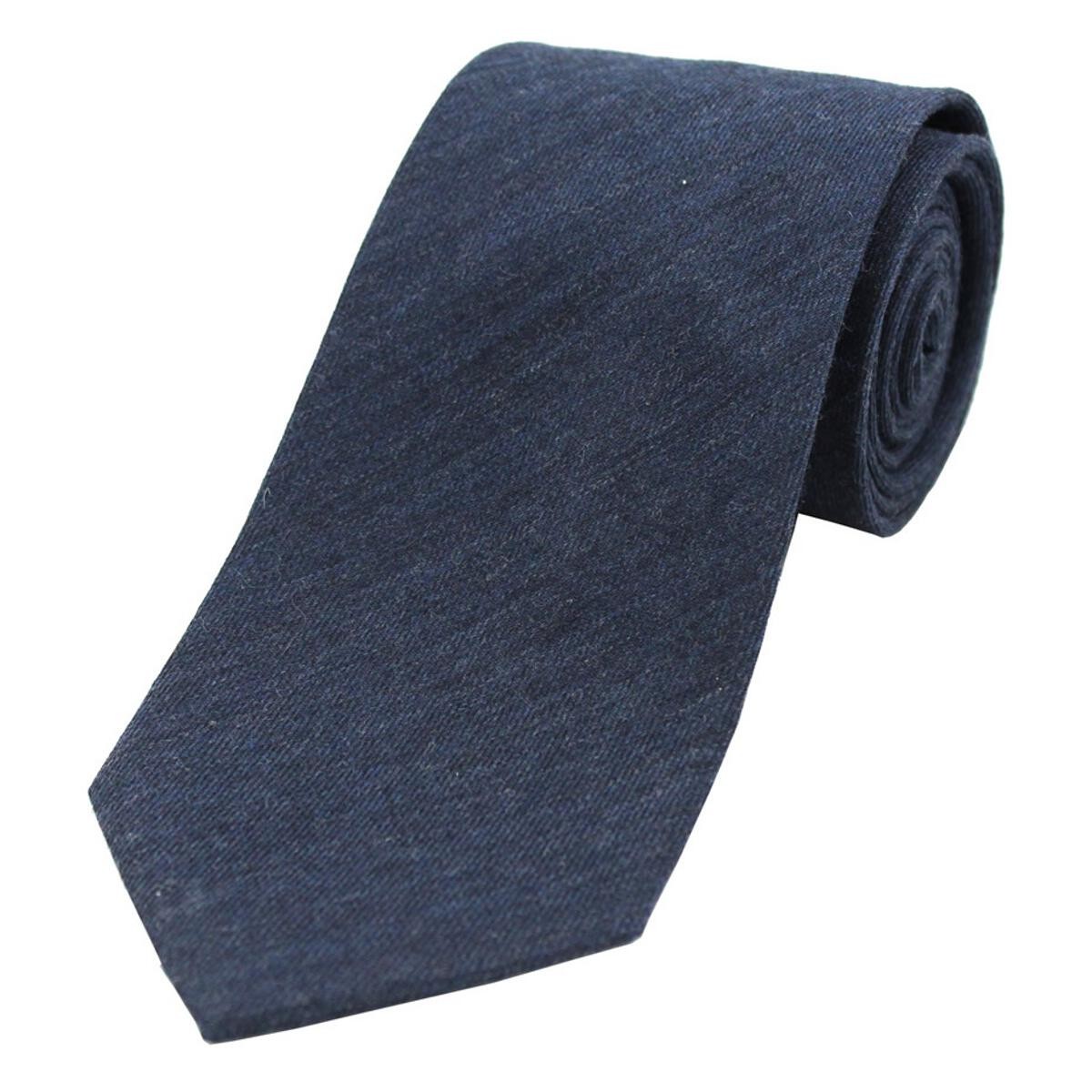 Soprano Accessories Plain Navy Wool Tie